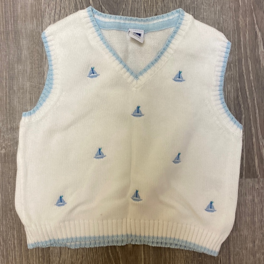 Janie and Jack sweater vest 6-12 months